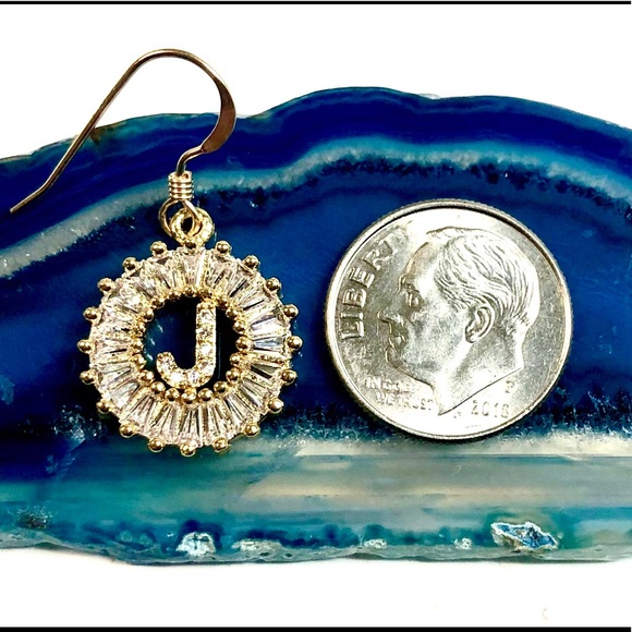 Initial J Earrings, Letter J, Personalized J, Boho - Picture 4 of 9